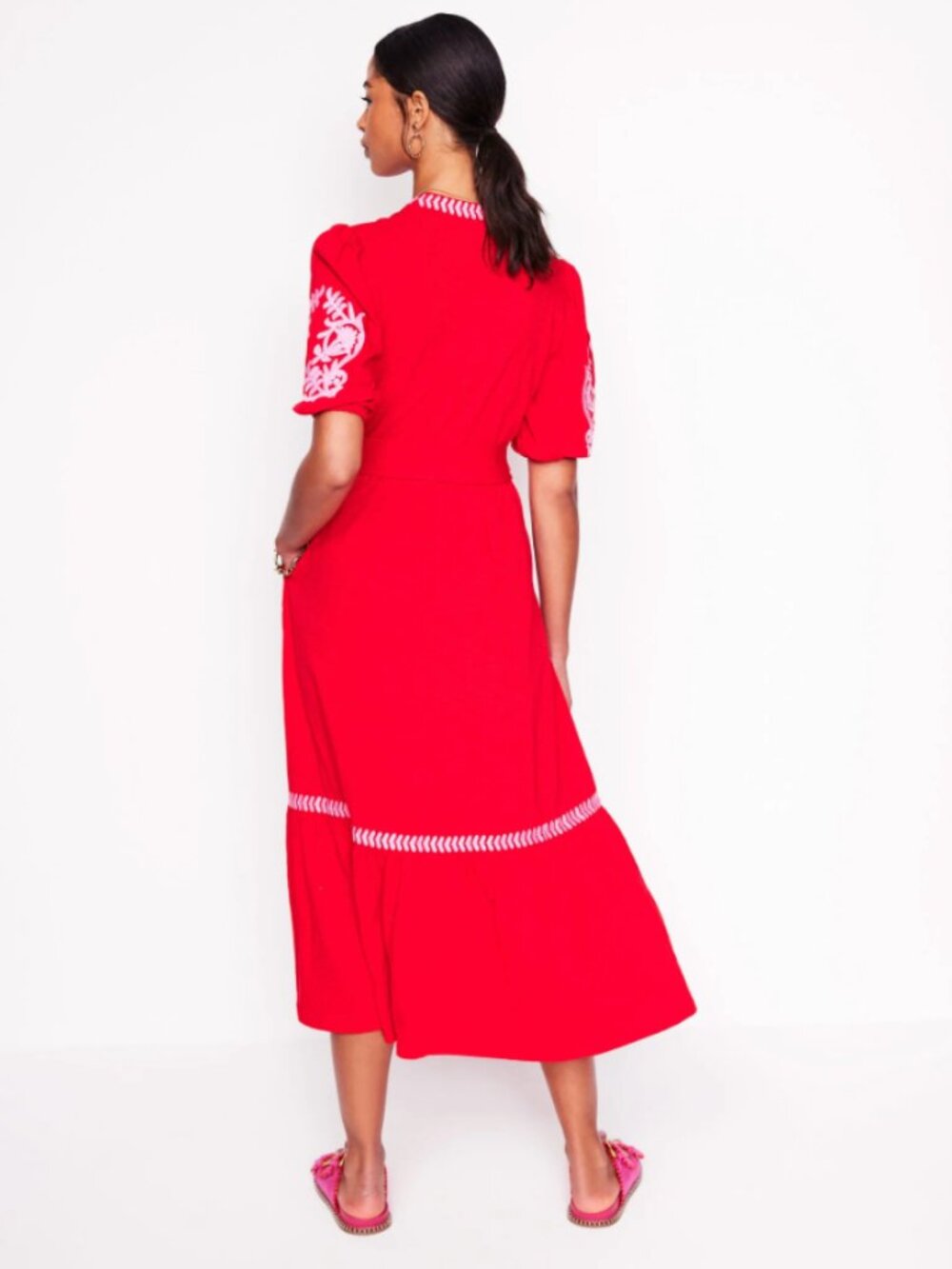 Boden Amara Embroidered Dress - Picture 2 of 7